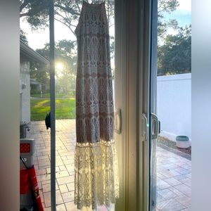 White floor length maxi dress
